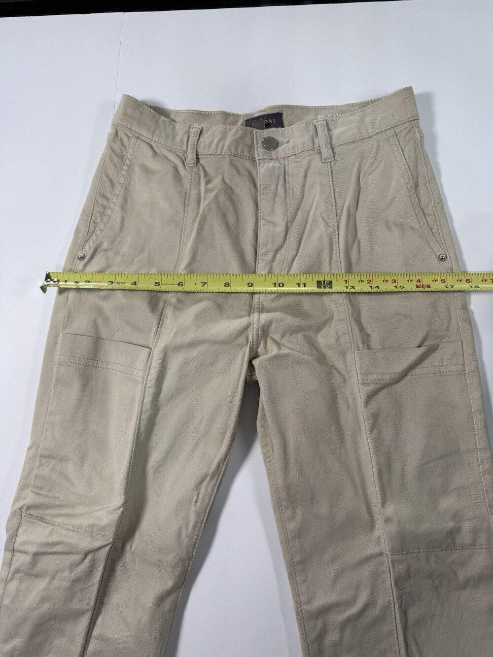 DL1961 Emilie Straight Ultra High Rise Vintage Jeans Champagne Size 25 - Picture 6 of 16